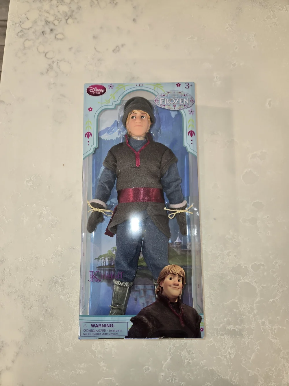 Disney Kristoff Doll in Gray, Blue & Maroon Outfit